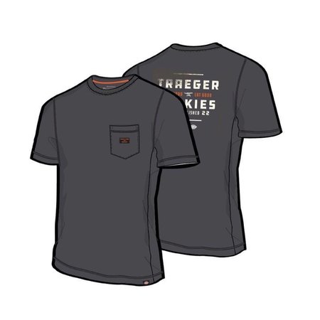 DICKIES Traeger Tee Shirt Charcoal Gray XL TRGSS1CHXL